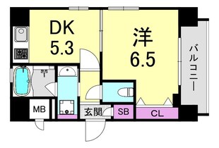 エステムコート大阪新町の物件間取画像